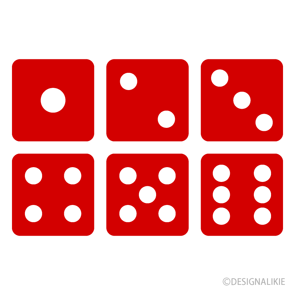 Red Dice Numbers