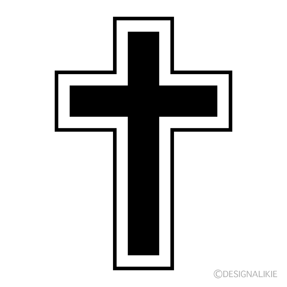 Cross Black and White