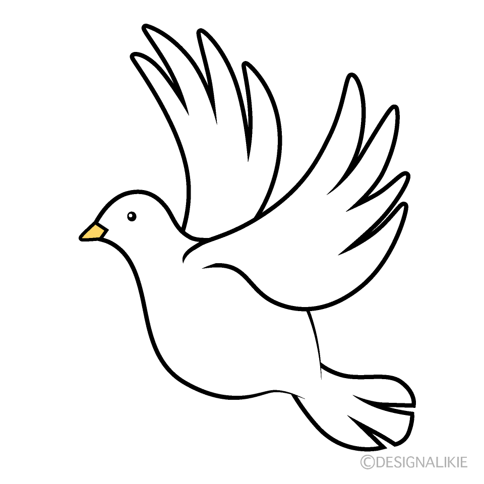 Símbolo de la paloma voladora