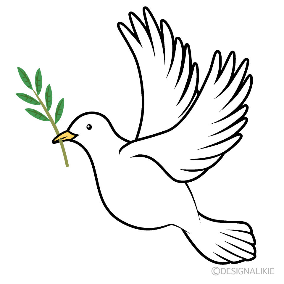 white dove olive clip art