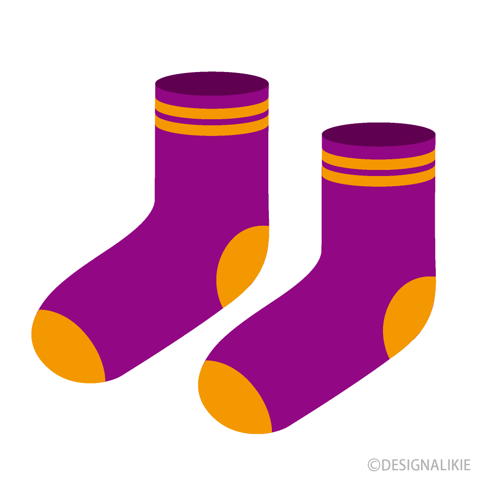 Purple Socks Clip Art Free PNG Image｜Illustoon