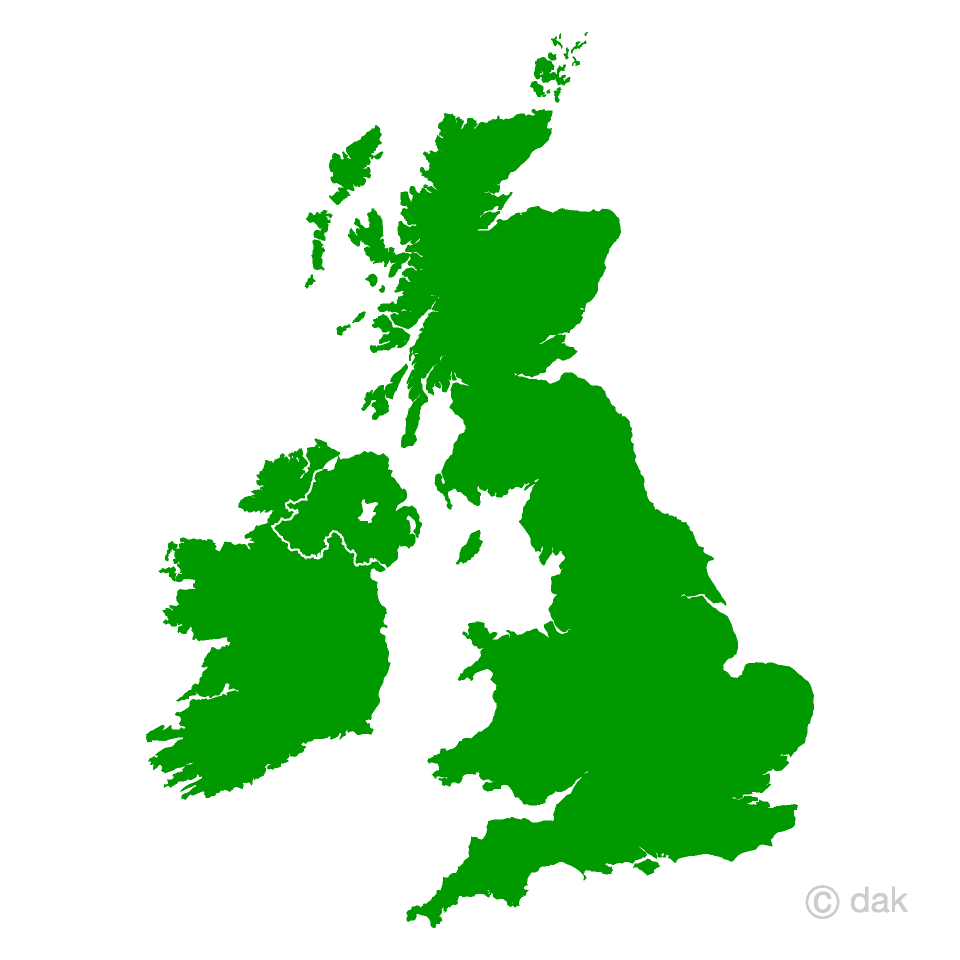 Mapa de Reino Unido e Irlanda