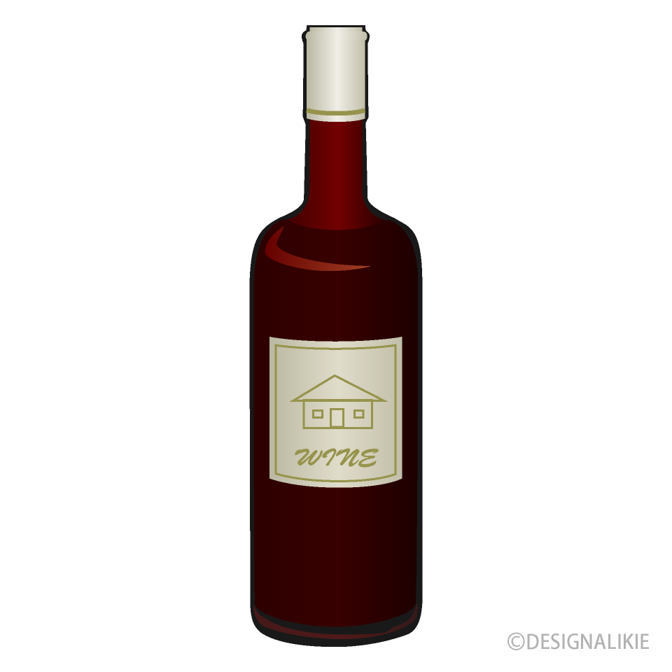 Botella de vino tinto