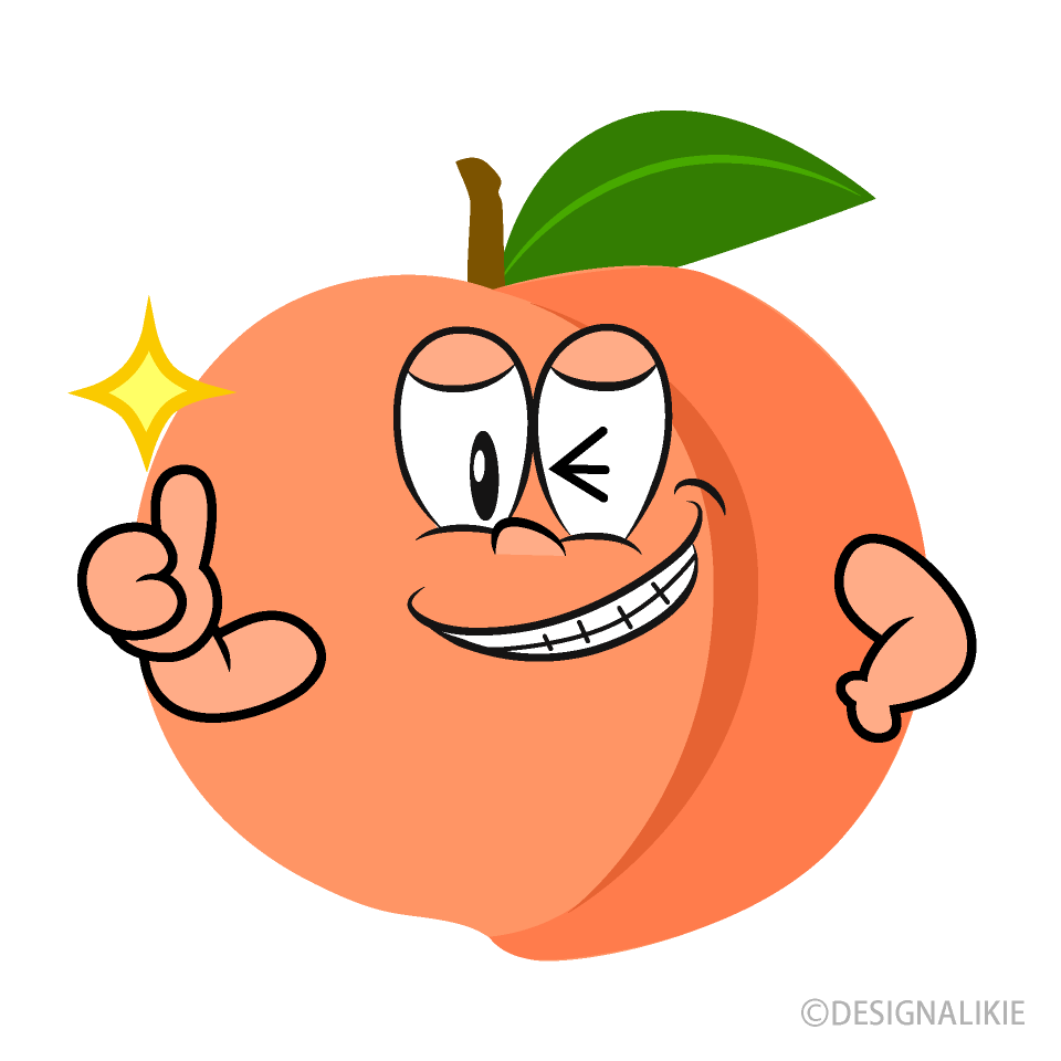 Thumbs up Peach Clip Art Free PNG Image｜Illustoon