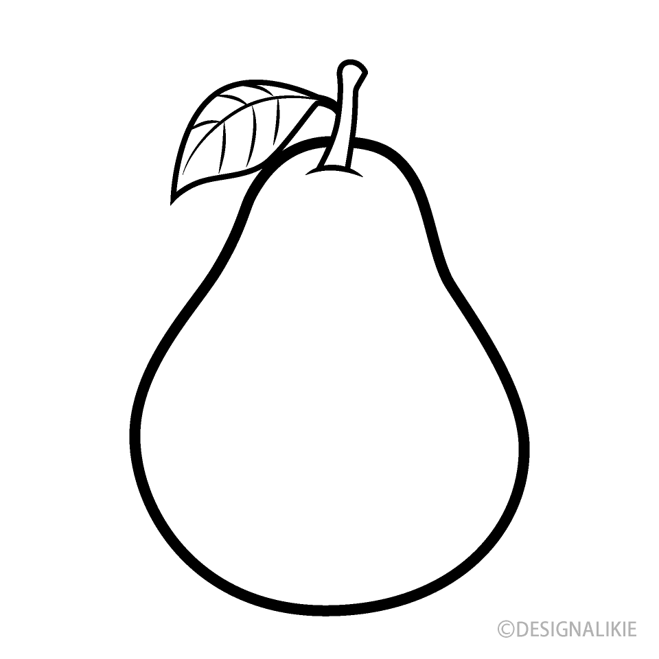Pear Black and White