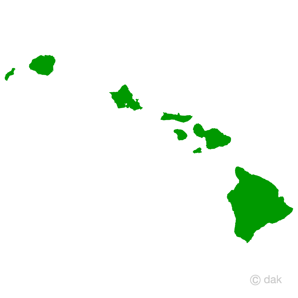 Mapa de Hawaii