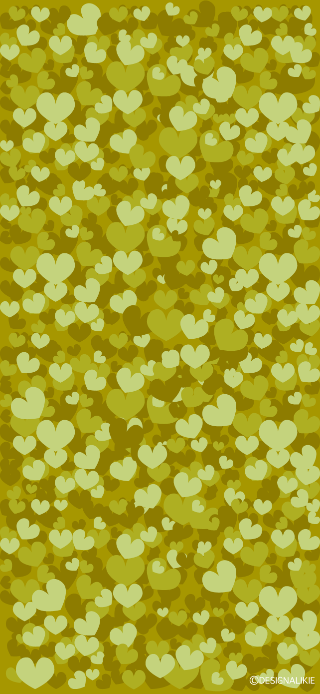 Gold Heart Wallpaper for iPhone Free PNG Image｜Illustoon