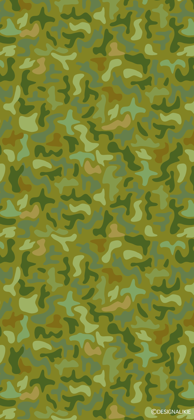 Camouflage Wallpaper for iPhone Free PNG Image｜Illustoon