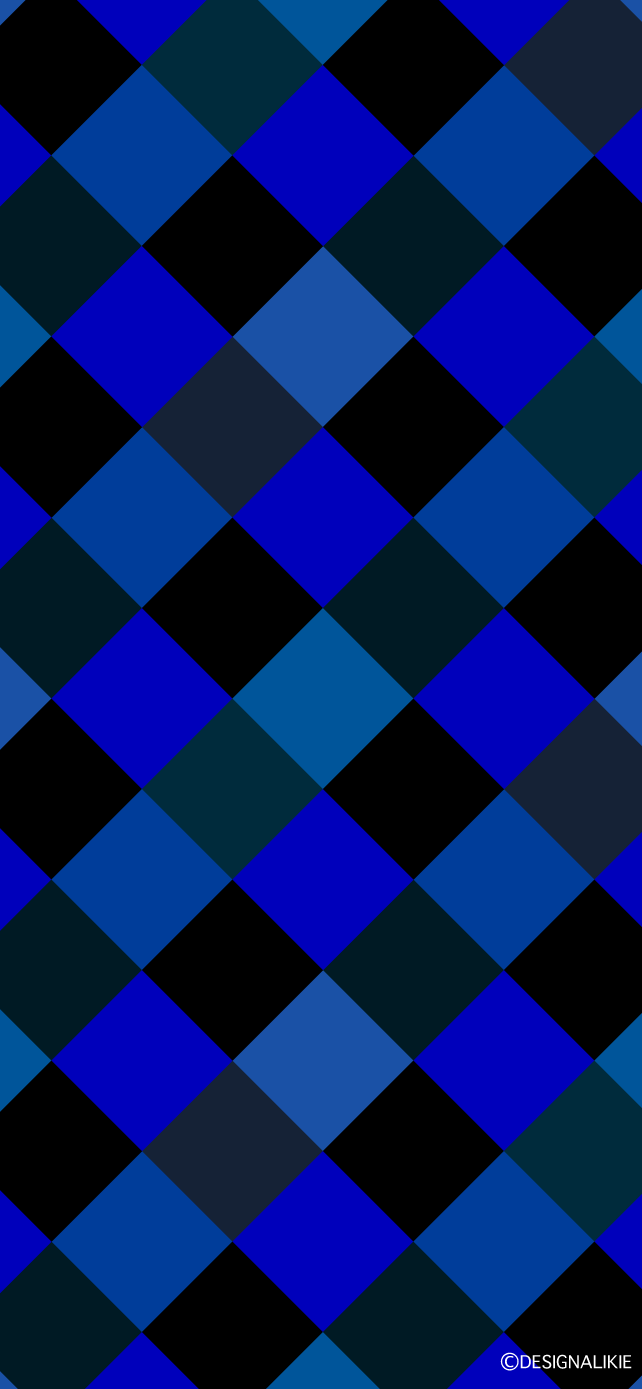 Bluish Check Wallpaper for iPhone Free PNG Image｜Illustoon