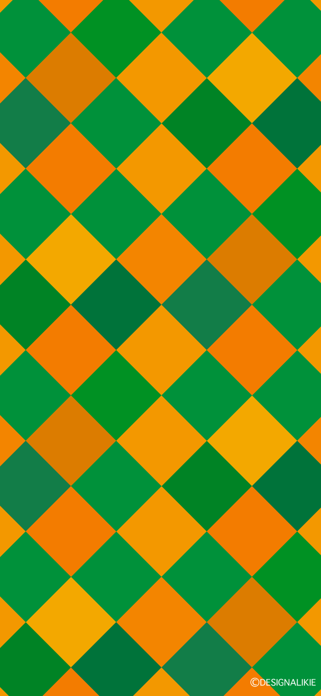 Orange and Green Check