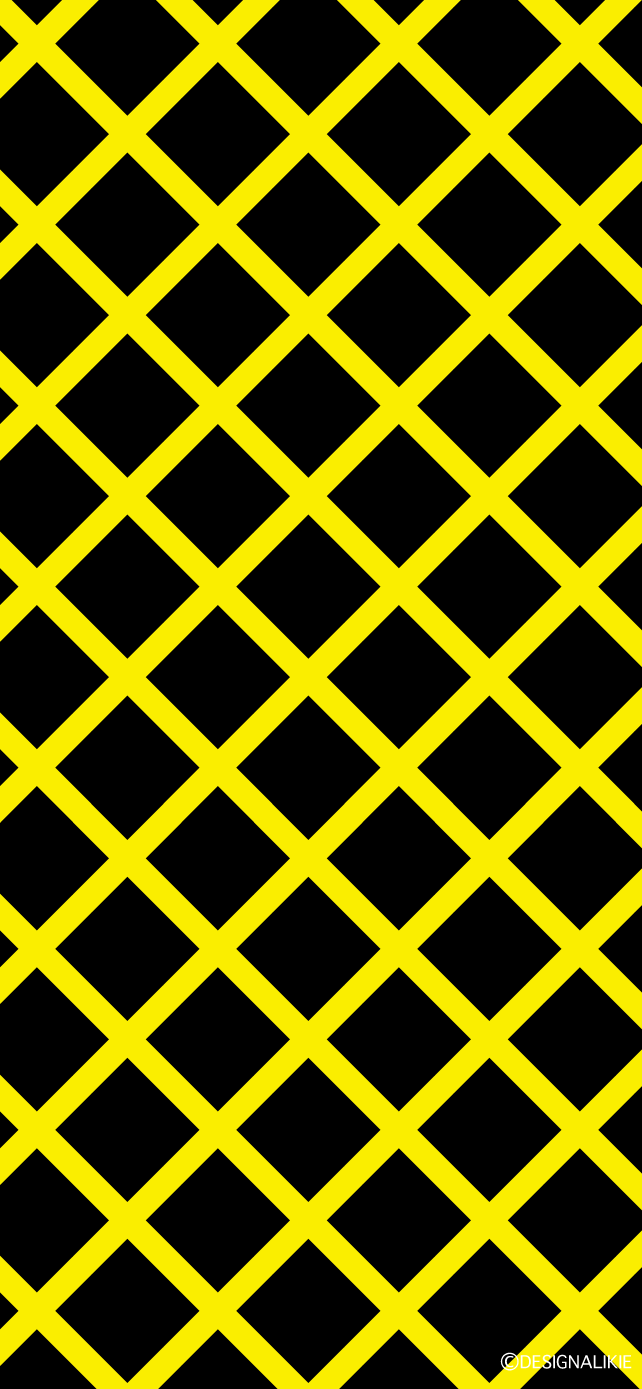 Yellow Check Line on Black