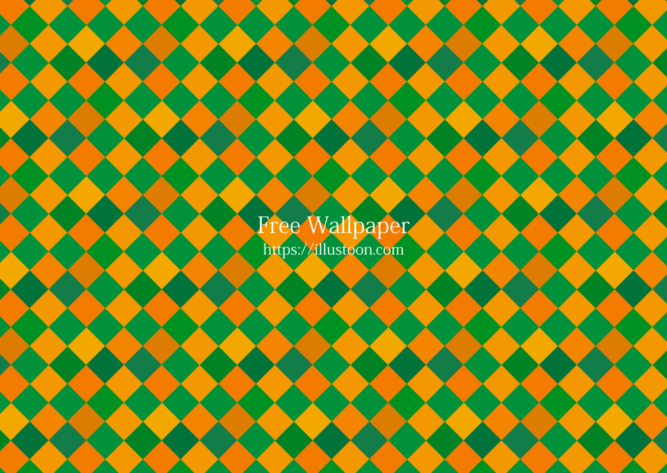 Orange and Green Checker