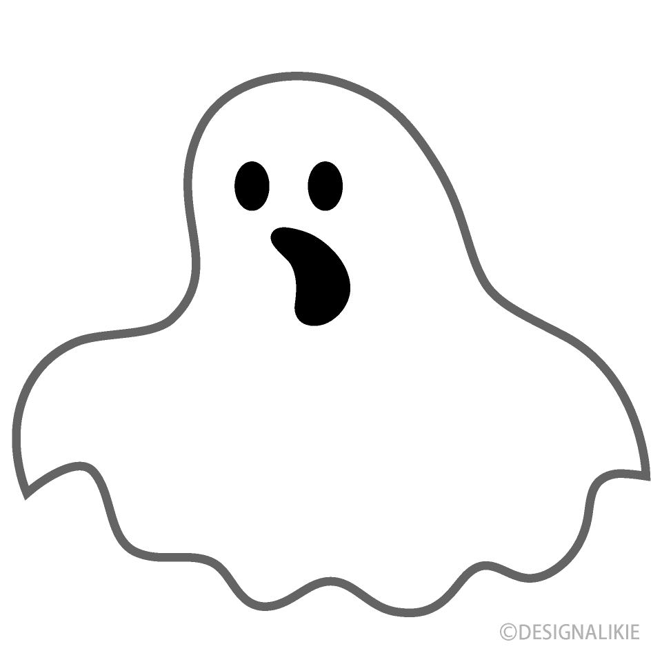 Surprising Ghost Clip Art Free PNG Image｜Illustoon