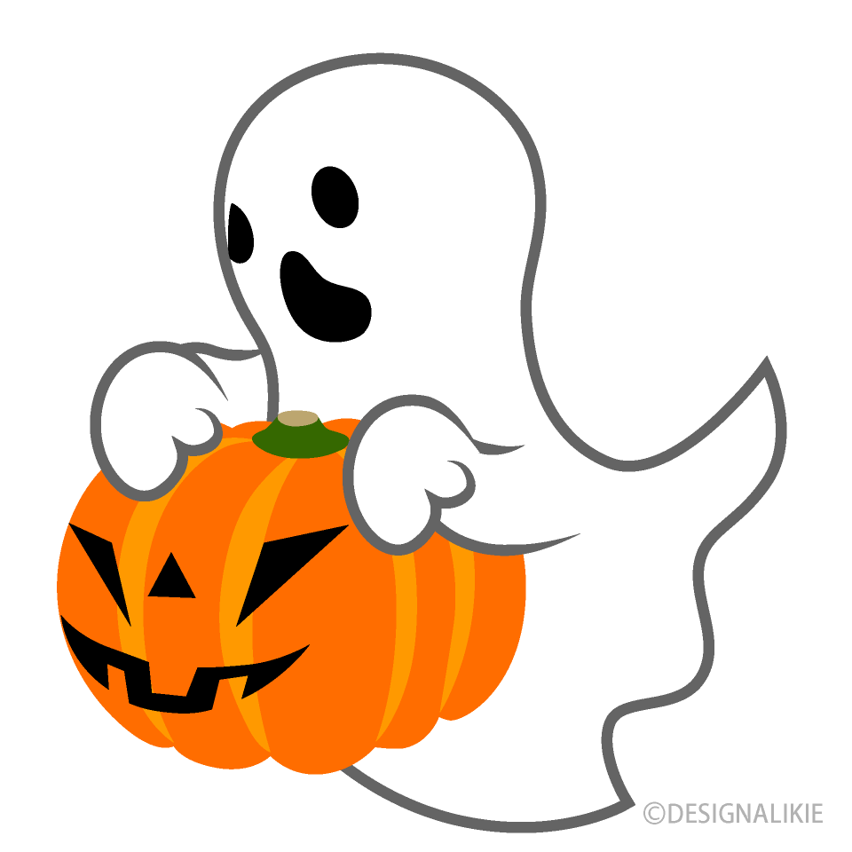 Hovering Ghost with Pumpkin