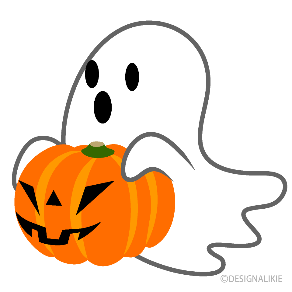 Flying Ghost with Pumpkin