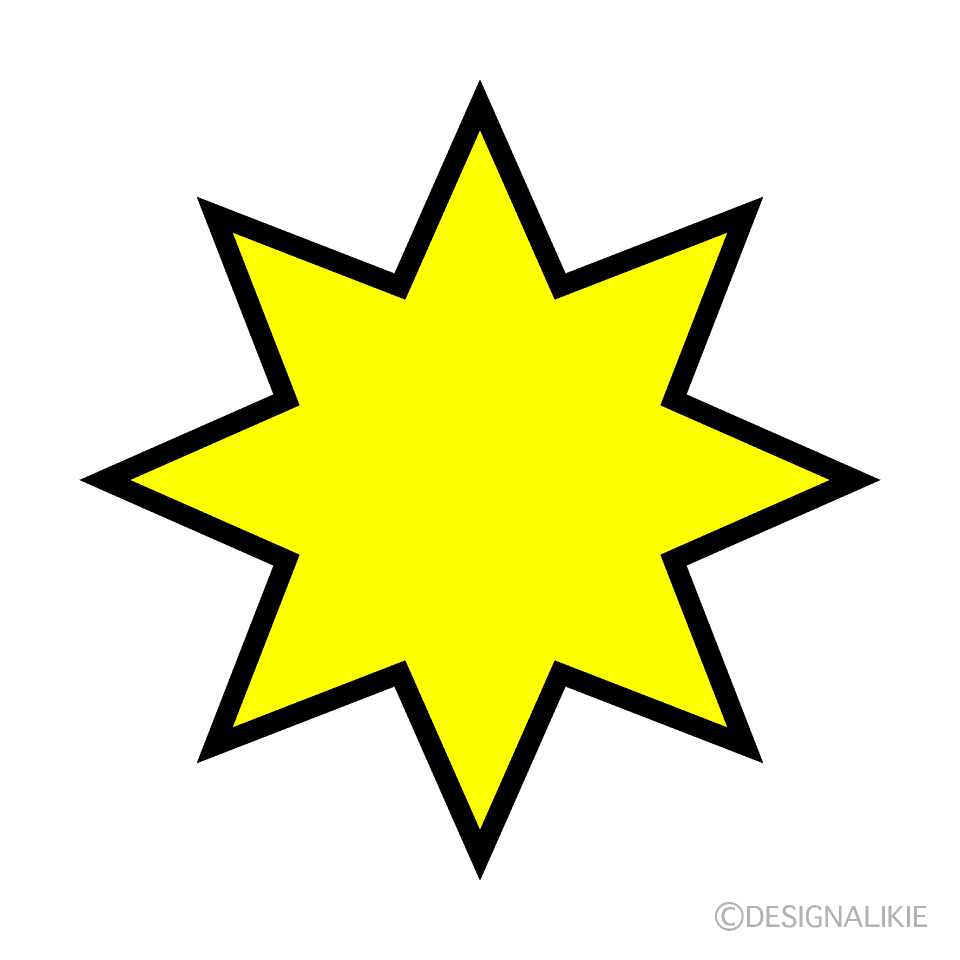 Octagonal Edged Star