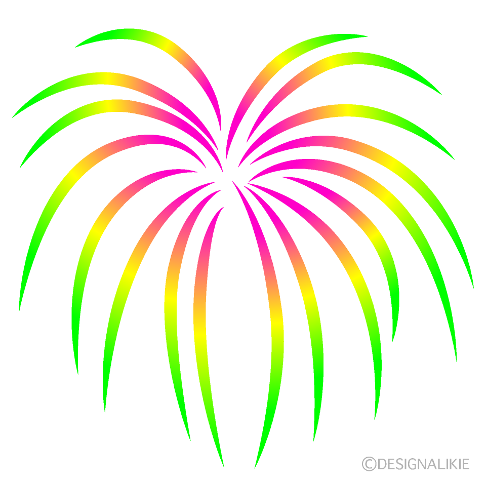 Green and Pink Firework