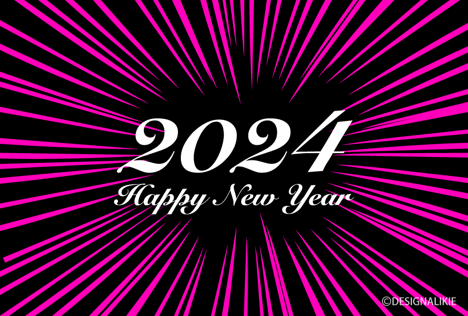 Bengala Rosa Feliz Año Nuevo 2024