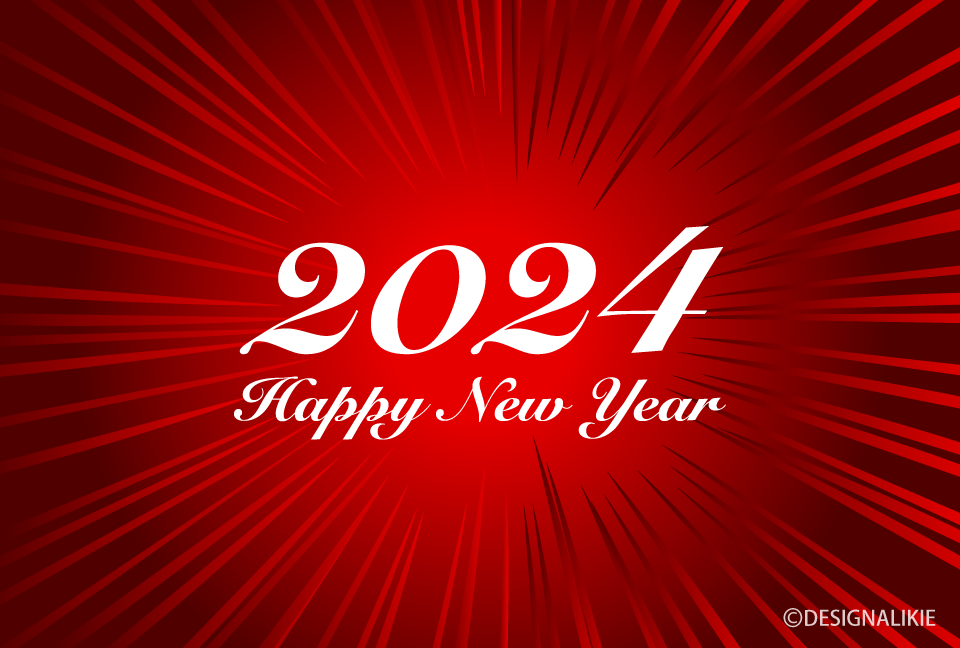 Bengala Roja Feliz Año Nuevo 2024