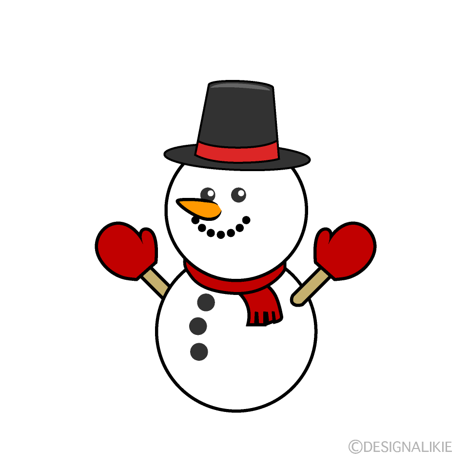 Snowman with Gloves