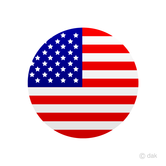 USA Flag Circle