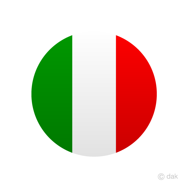 Italy Circle Flag