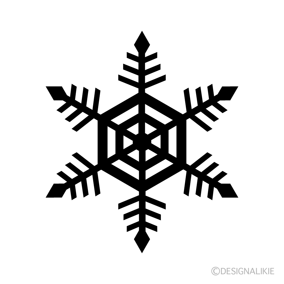 Snowflake silhouette 1
