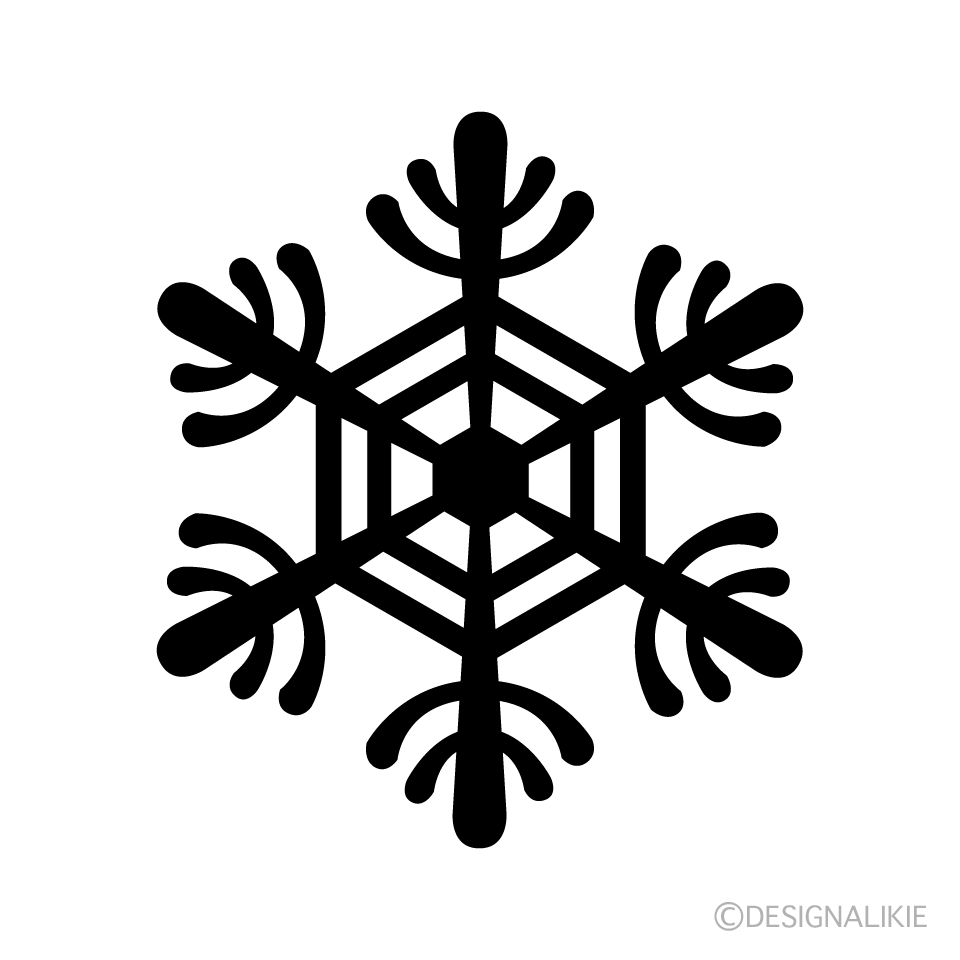 Snowflake silhouette 3