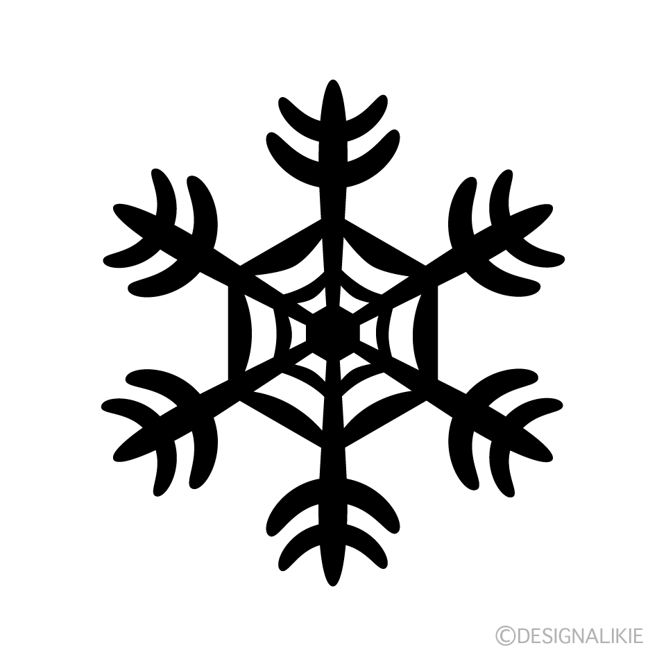 Snowflake silhouette 4