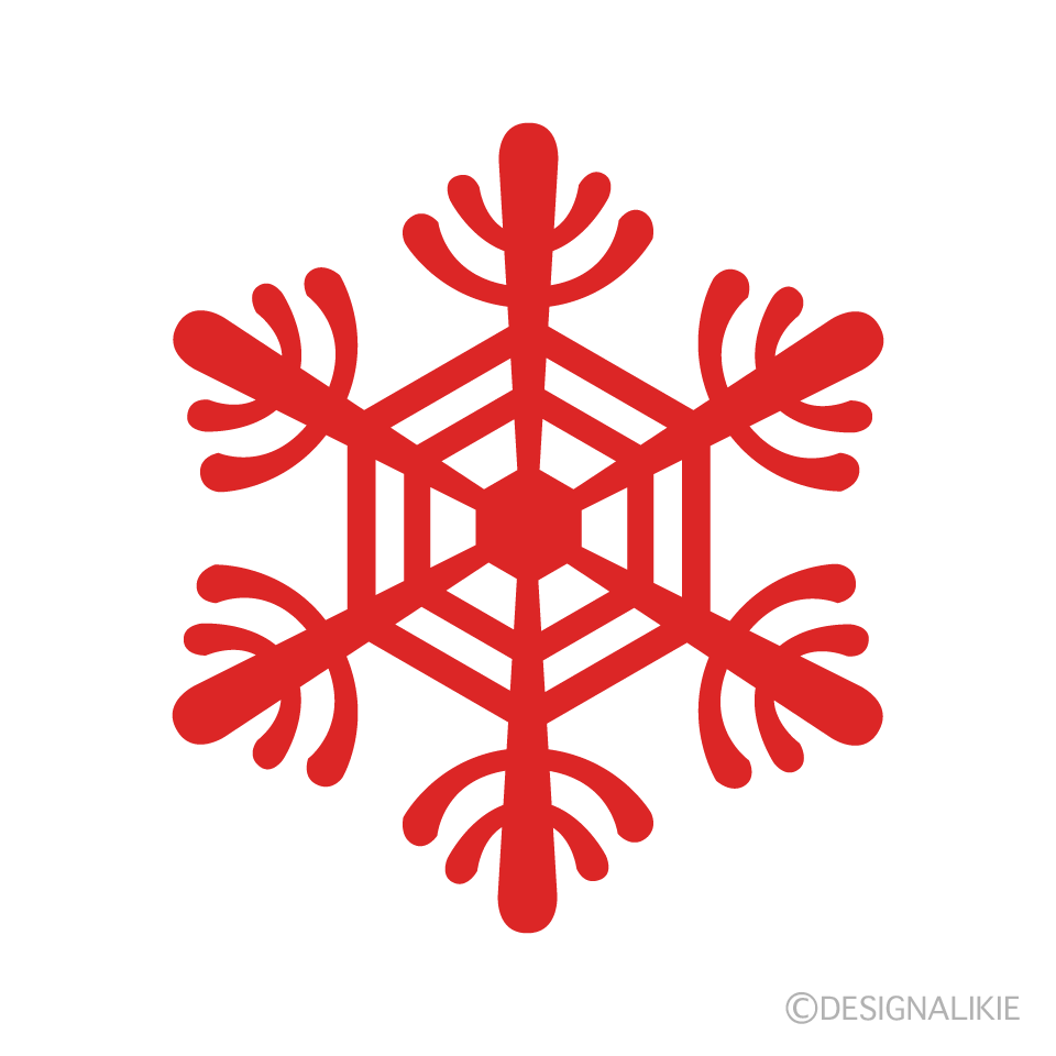 Red Snowflake 3