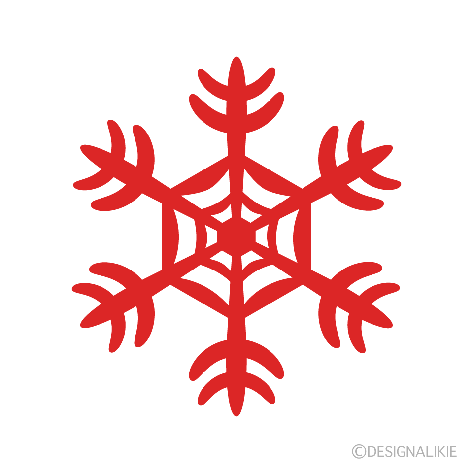 Red Snowflake 4