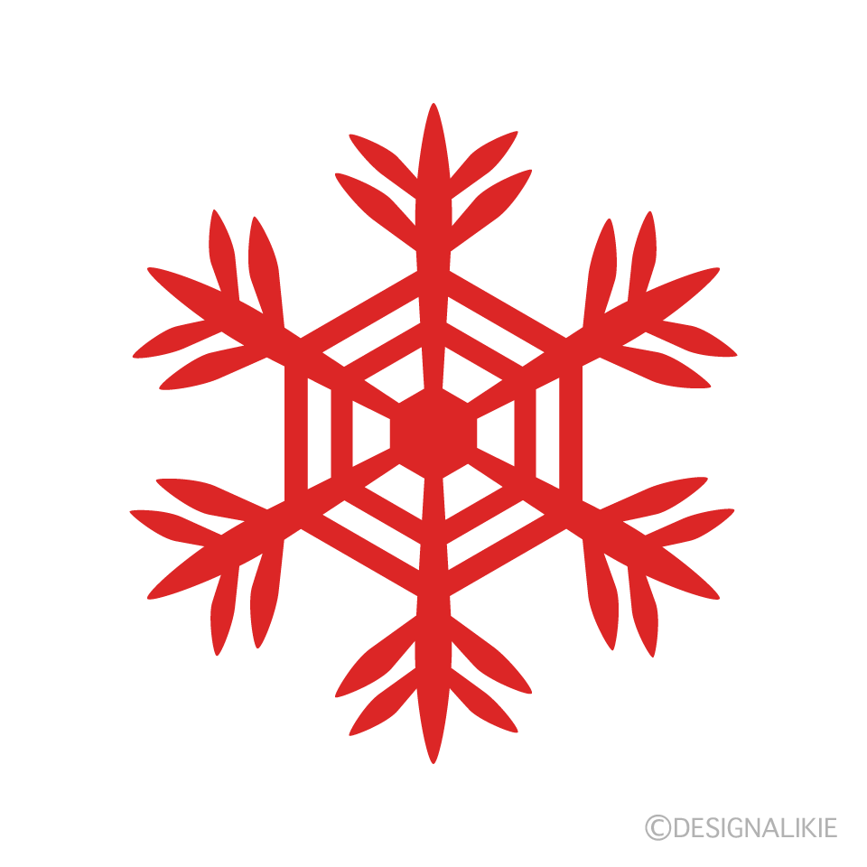 Red Snowflake 5