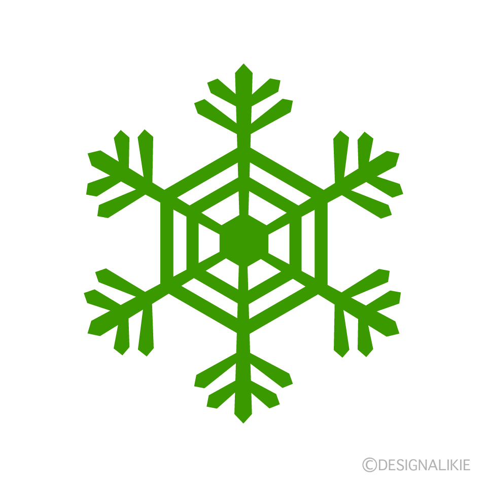 Green Snowflake 2