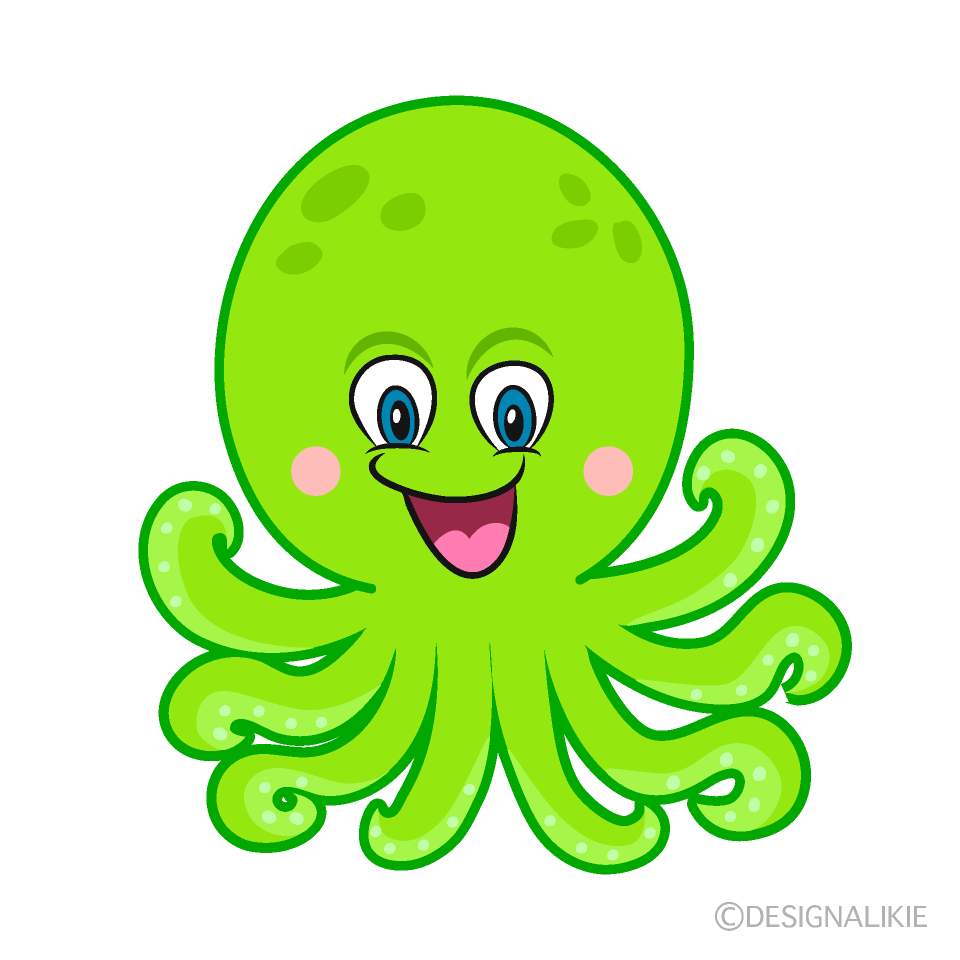 Yellow Green Octopus