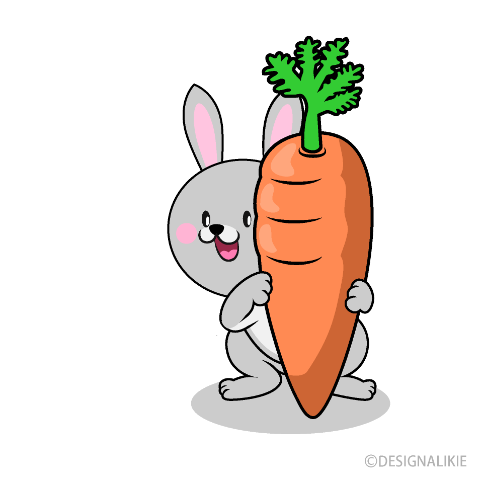 Rabbit with Big Carrot