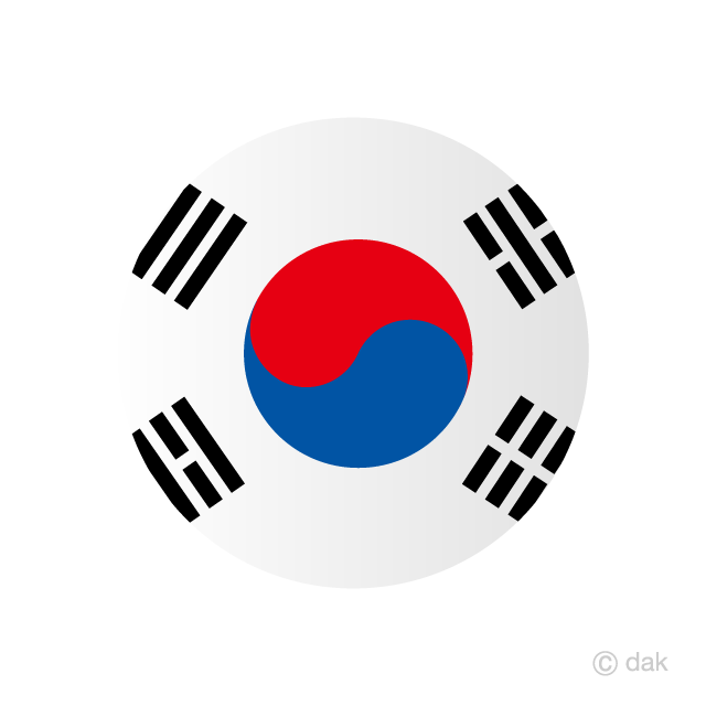 Bandera del círculo de Corea