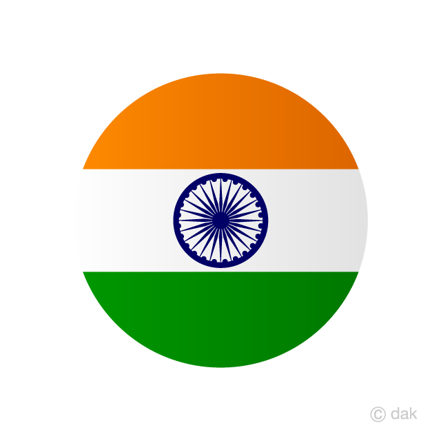 India Circle Flag