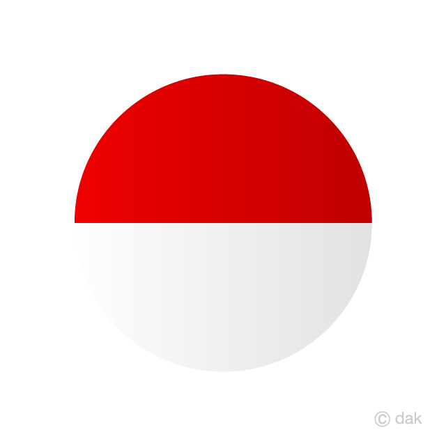 Bandera del círculo de Indonesia