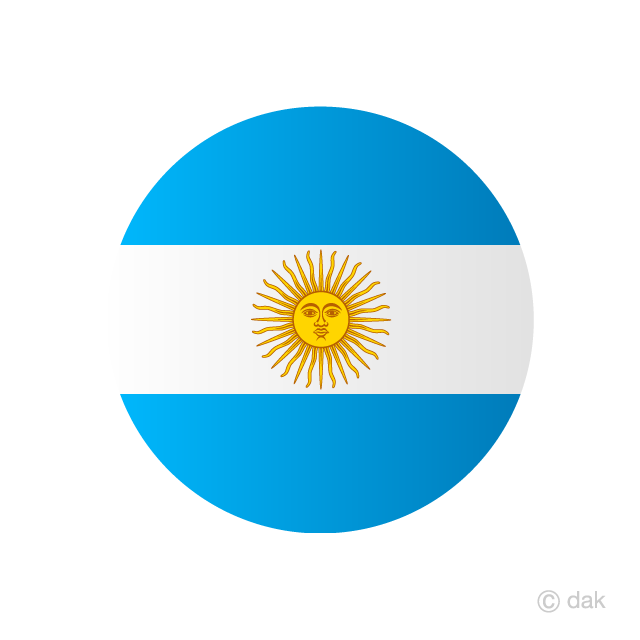 Bandera Argentina Círculo