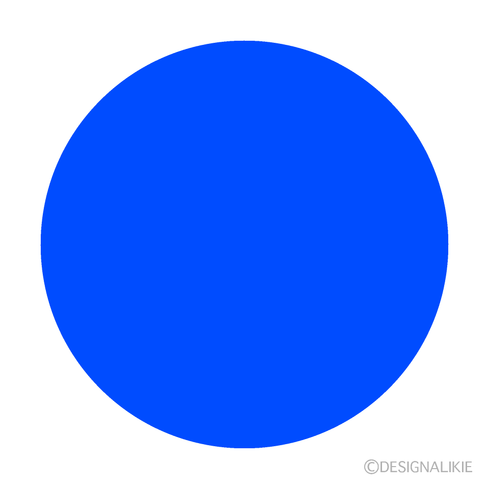 Círculo simple azul