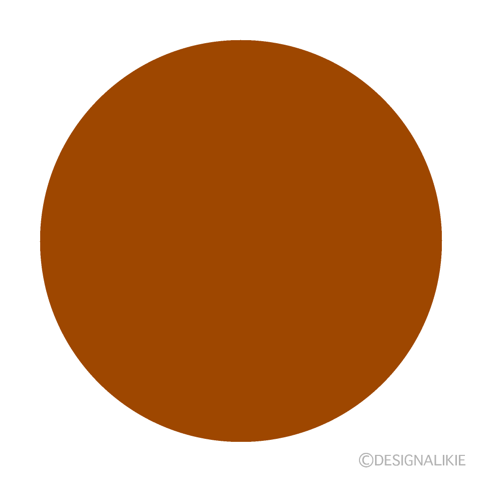 Círculo simple marrón