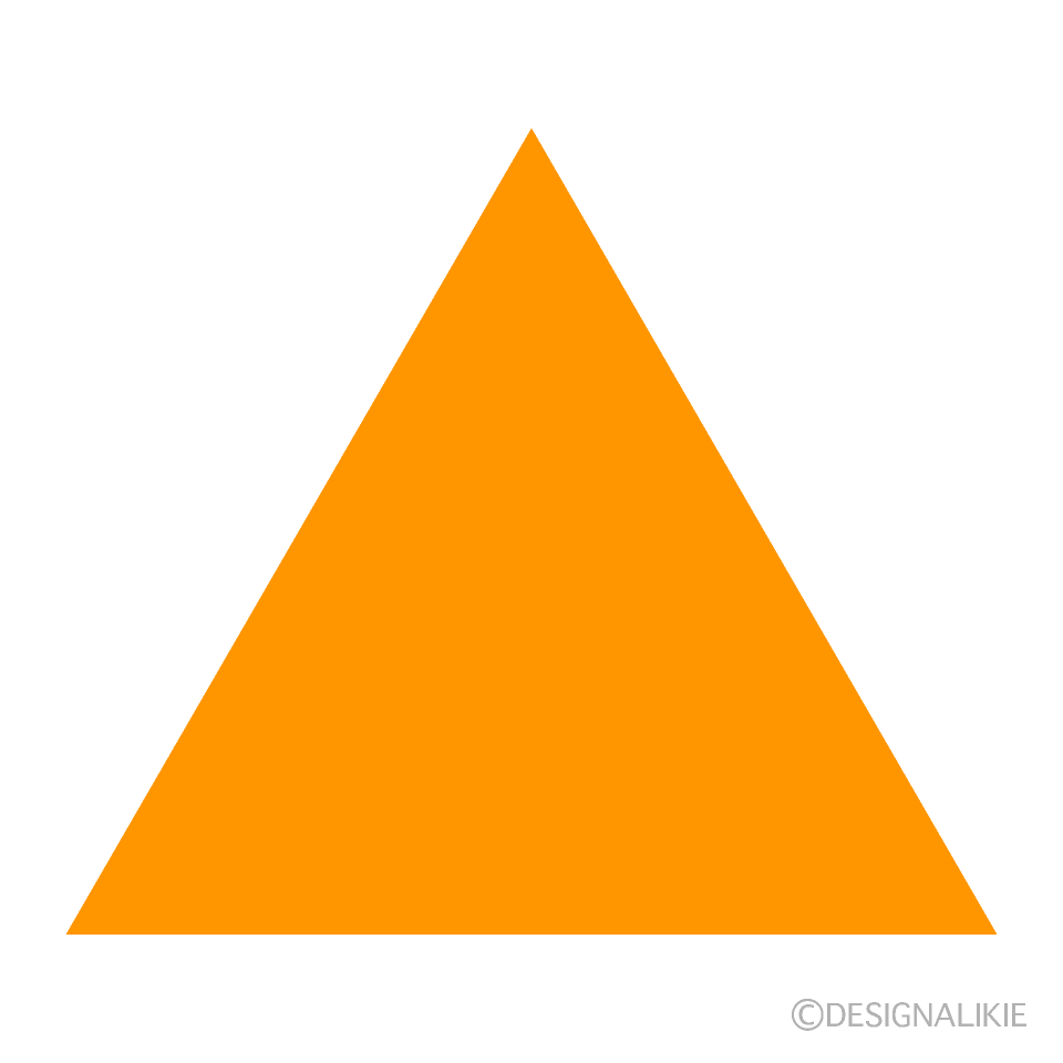 Triángulo simple naranja