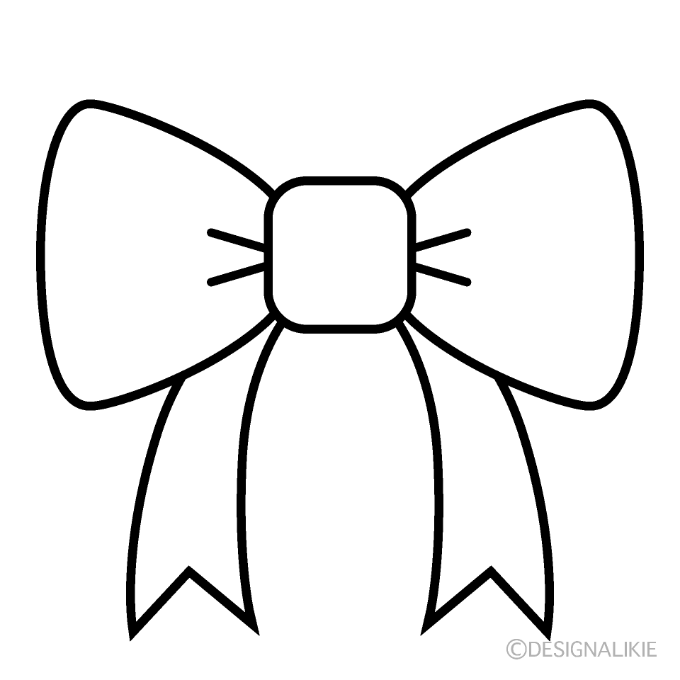 Simple Bow Black and White