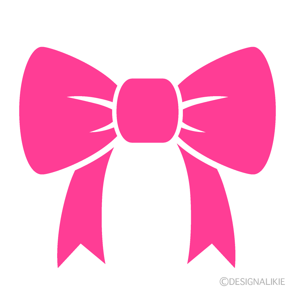 pink bow clip art