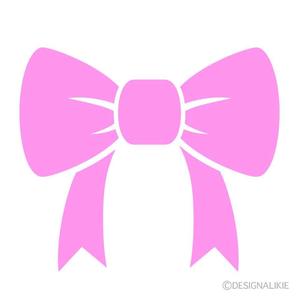 Light Pink Bow Silhouette