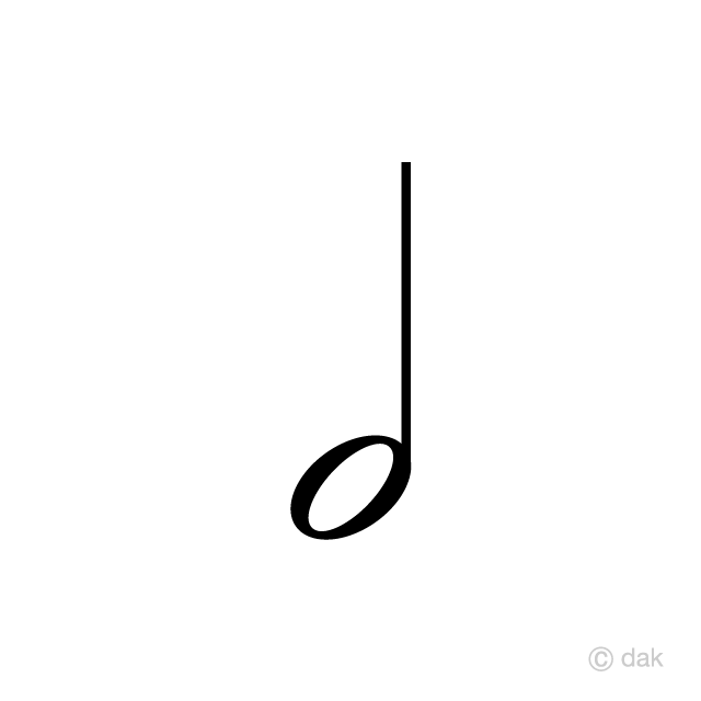 Simbolo Ng Half Note