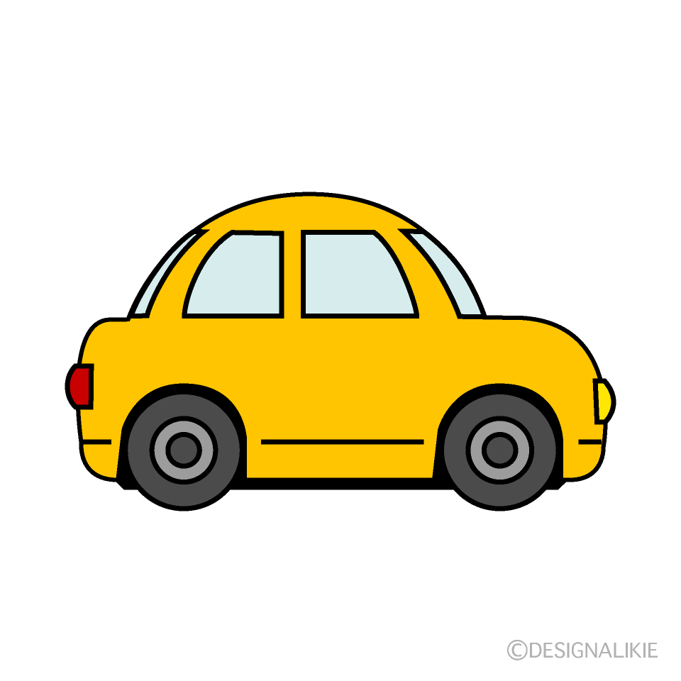 Cute Yellow Car Clip Art Free PNG Image Illustoon
