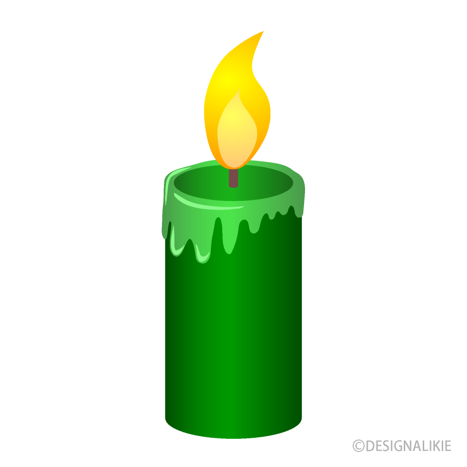 Thick Green Candle
