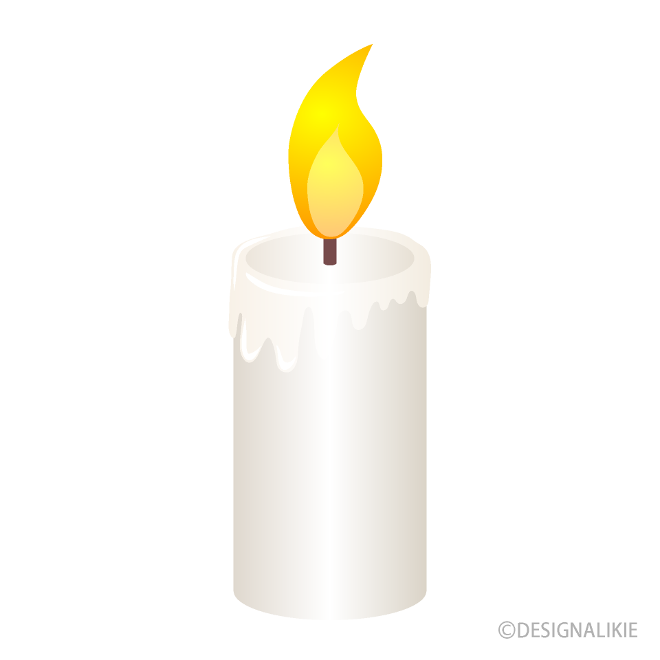 Simple Thick White Candle