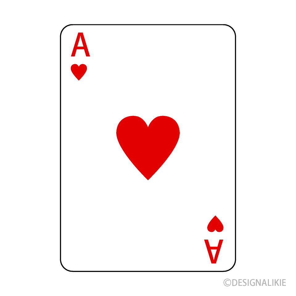 Ace Of Hearts Playing Card Clip Art Free Png Image｜illustoon